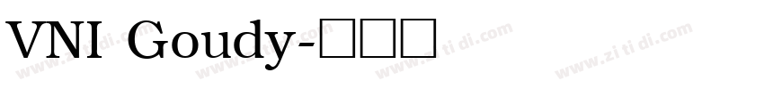 VNI Goudy字体转换